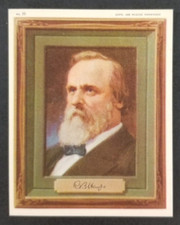 Vintage 1946 Rutherford B Hayes Kellogg's Portraits of Presidents Card #19 (EX)