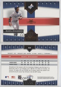 2005 Donruss Champions Orange Impressions /75 Darryl Strawberry #54