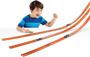 40 Feet Hot Wheels Kids Car Toy Stunt Track and Builder Pack Racing Play Set - Picture 1 of 11