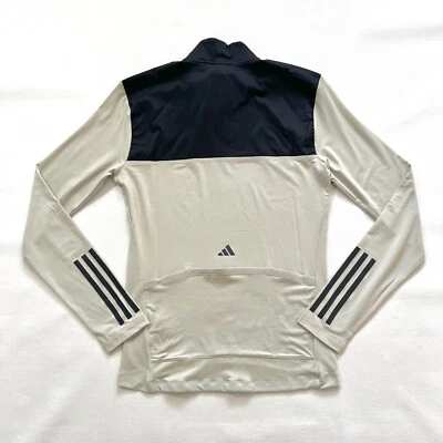 $165 NUEVO CON ETIQUETAS Para hombres ADIDAS Ciclismo Reflectante Jersey Cuarto Cremallera Chaqueta Top PEQUEÑA Foto 1 de 4