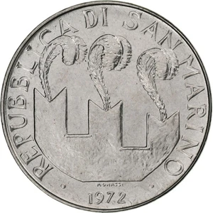 [#1285121] San Marino, 100 Lire, 1972, Rome, BU, Stainless Steel, MS, KM:20 - Picture 1 of 2