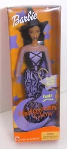 DISFRAZ DE BRUJA HALLOWEEN GLOW BLACK BARBIE AA 2002 EDICIÓN ESPECIAL MATTEL 55197 - Imagen 1 de 9