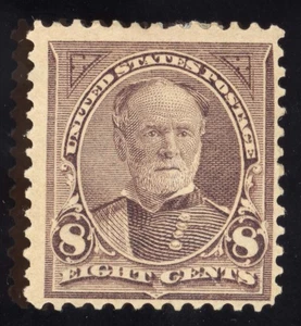 US Scott 272 postfrisch HR OG 8c violett braun Lot K165 bhmstamps - Bild 1 von 2