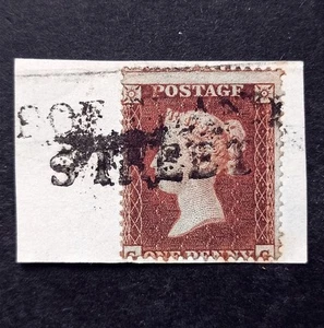 Queen Victoria Penny Red SG.17 Used Pmk.Portland Street Good Perforation VF - Picture 1 of 2