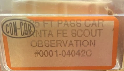 Con-Cor N Scale - Observation Car Santa Fe Scout 3245 - 04042C - BA - Image 1 of 2