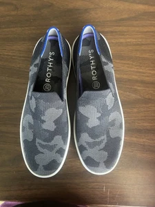 Rothy's The Sneaker Women's Size 8 US Gray Camo Textile Slip On Casual Shoes - Picture 1 of 6