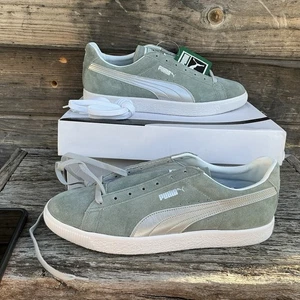 Cordones para zapatos Puma de gamuza vintage MIJ Silver Quarry Puma para hombre talla 10 extra blancos - Imagen 1 de 12
