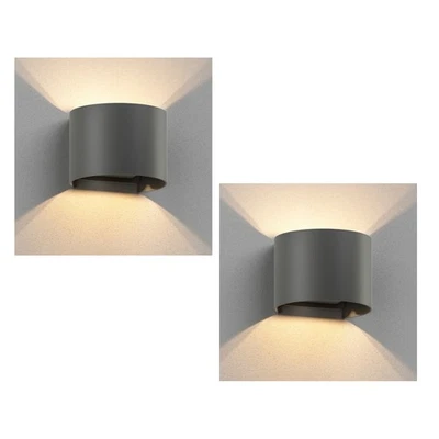 Wandleuchte RUNEL für außen, schwarz, IP65, Up & Downlight + LED Lampe max. - Bild 1 von 4