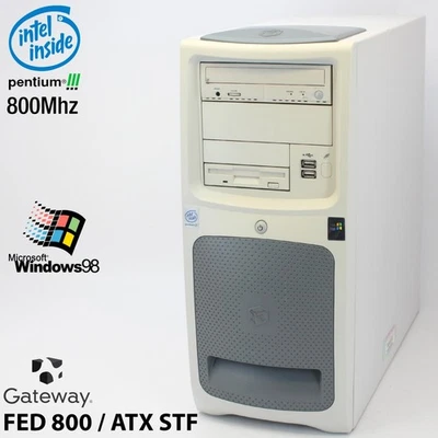 GATEWAY FED 800 ATX STF INTEL PENTIUM 3 III COMPUTER PC PARALLEL WINDOWS 98 - Image 1 of 4