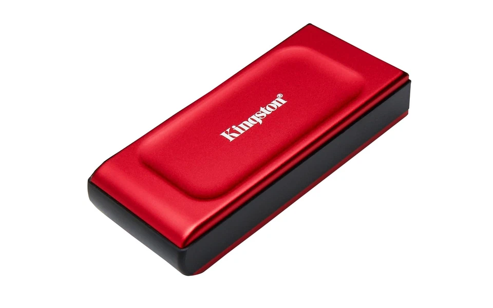 Kingston XS1000 1TB External SSD USB 3.2 Gen 2 Portable Solid State Drive Red -S - Image 1 of 4
