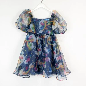 Care Bears kids girls organza puffy sleeve dress Size XL NWT - Picture 1 of 7