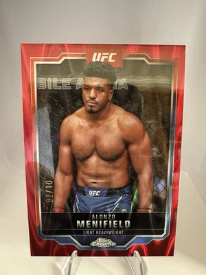 2025 Topps Chrome UFC Alonzo Manifold Red Wave 02/10 Rare 🔥 - Image 1 of 4