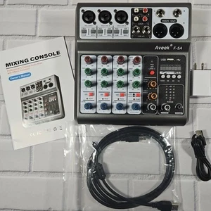 Audio Profissional 5 Kanal Mini Mixer DJ Konsole Neu in Box - Bild 1 von 9