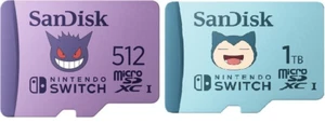 SanDisk Pokémon 512GB 1TB Micro SD Nintendo Switch Gaming MicroSDXC Memory Card - Picture 1 of 9