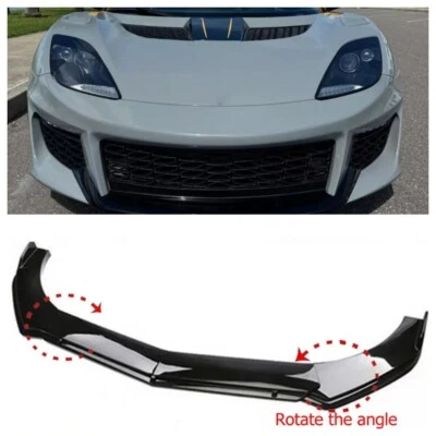 For Lotus Evora GT Front Rear Bumper Lip Spoiler Glossy Black Kits US STOCK - Изображение 1 из 4