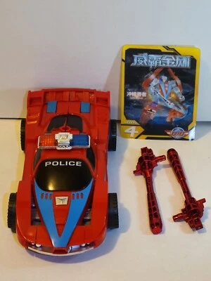 KO FP Deadend Last Chance Stunticon RUSH GRAVE Red Police Car Motion Card LOOSE - Image 1 of 4