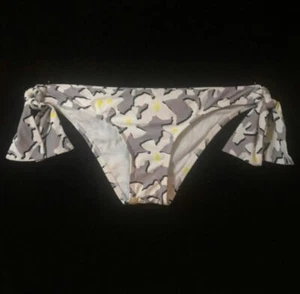 Diane Von Furstenberg Roxy Cheeky Bikini Bottom, Grey / Yellow, Medium - NWT - Picture 1 of 4