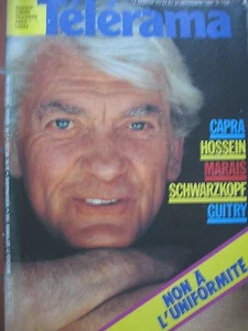 1758 JEAN MARAIS FRANK CAPRA ROBERT HOSSEIN ELISABETH SCHWARZKOPF TELERAMA 1983 - Picture 1 of 1