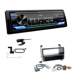 JVC Digital 1-DIN Autoradio DAB+ Bluetooth für Nissan Pixo 2006-2013 silber - Bild 1 von 6