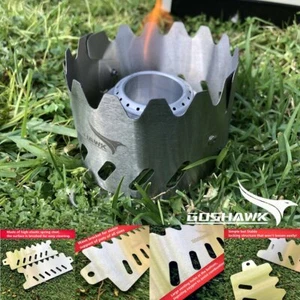 Outdoor Windshield Camping Alcohol Stove Stent Pot Burner Bracket Support Holder - Picture 1 of 7
