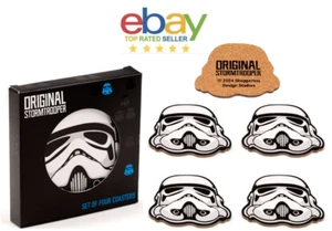 4er Set Original Stormtrooper Untersetzer Getränkematten Geschirr Star Wars Geschenk - Bild 1 von 9