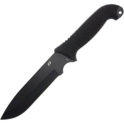 Schrade Bedrock Fixed Knife 6" AUS-8 Steel Blade Black Rubber/Synthetic Handle - Image 1 of 4
