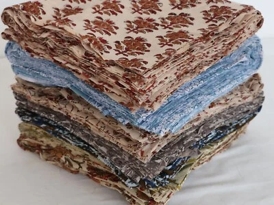 100 Mix Charm Pack Cotton Squares Patchwork Quilting Fabric Bundle Scraps Lot - Image 1 of 4