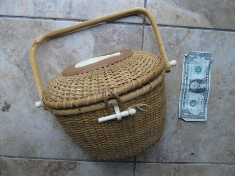 Beautiful Classic EARLY NANTUCKET Basket Pocket Book, Nautical, Maritime, GIFT Cover