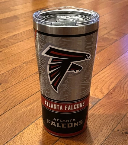 Atlanta Falcons Tervis 20oz Stainless Steel Tumbler ~NEW~ NFL Cover
