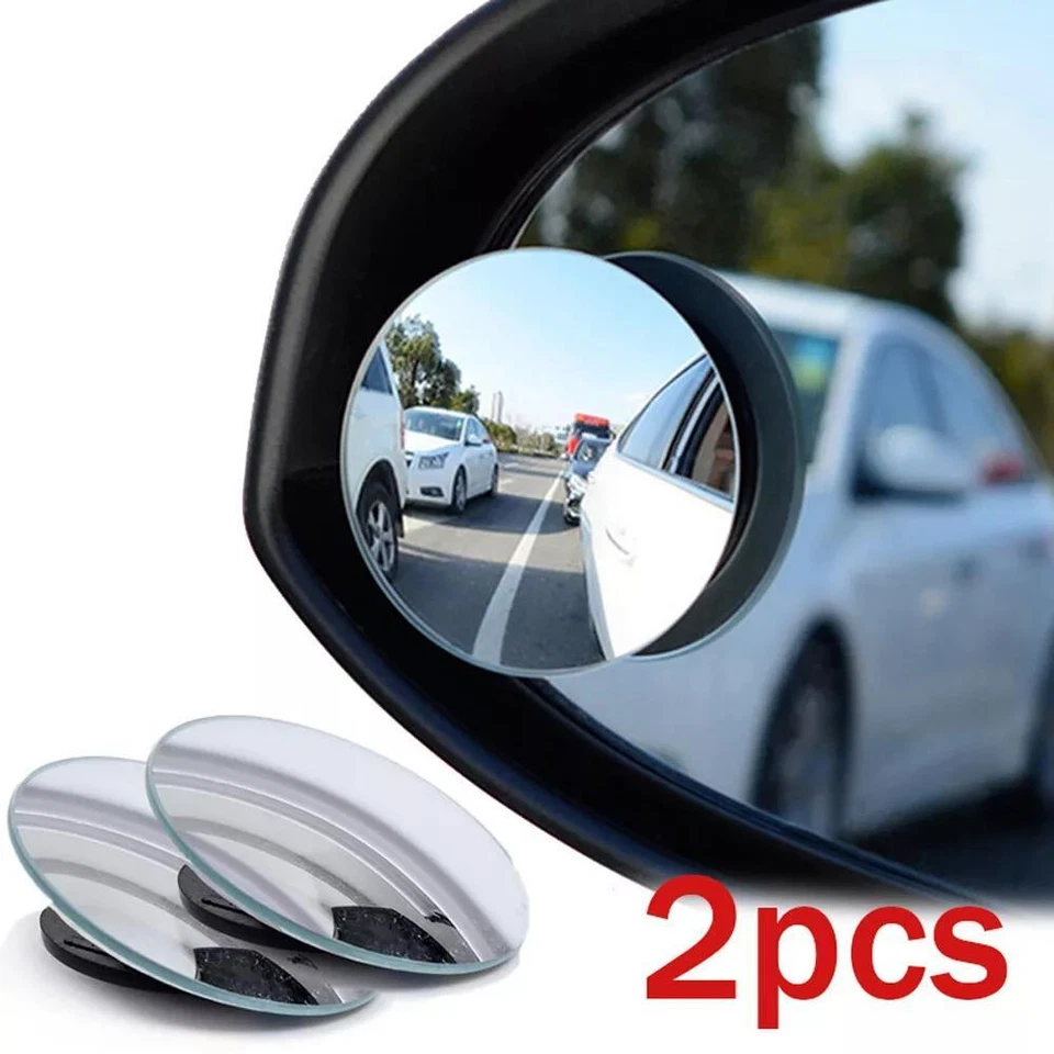 2x Espejos retrovisores universales para auto coche gran angular convexo punto ciego accesorios Foto 1 de 4