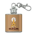 Dalai Llama Funny Humor Stainless Steel 1oz Mini Flask Key Chain