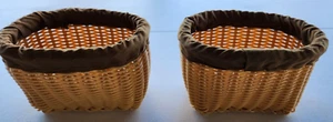 Juego de 2 CESTAS DE MIMBRE de cocina de juego paso 2 piezas de repuesto de plástico - Imagen 1 de 12