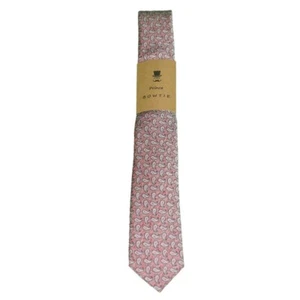 Prince Bowtie Herren Slim Seiden Krawatte rot silber Paisley S512157 2500 - Bild 1 von 3