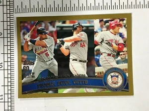 Albert Pujols Joey Votto Dunn #D /2011 Topps Gold #318 League Leaders Cardinals - Bild 1 von 2