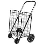 Ath Large Deluxe Rolling Utility / Shopping Cart - Stowable Folding Heavy Dut...