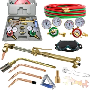 Oxy Acetylene Torch Kit, Gas Cutting Torch Set Medium Duty Cutting Torch and Wel - Bild 1 von 7