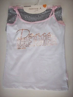  Danskin Cami & Panty 2pc Set Girls Cotton Spandex XS S M L XL Dance Dreamer - Image 1 of 4