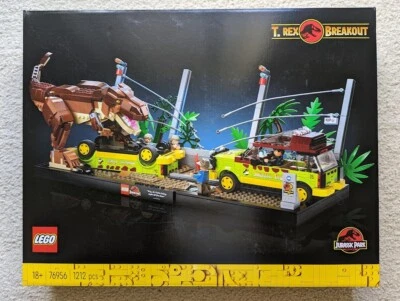 LEGO 76956 Jurassic World Jurassic Park T. rex Breakout - BRAND NEW SEALED - Image 1 of 3
