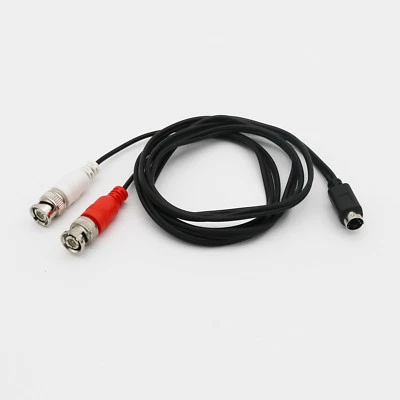 S-Video Y Splitter Cable 4Pin S-VHS Male to Dual 2x BNC Male Plug Connector Cord - Image 1 of 4