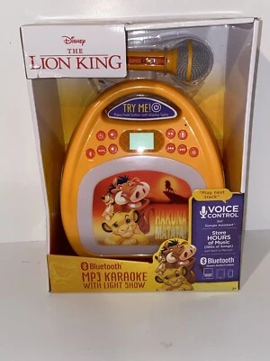 Disney Lion King Bluetooth MP3 Karaoke with Light Show  10 1/2 in x 8 1/2 - Image 1 of 4
