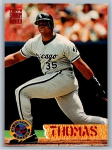 1994 Topps Stadium Club - #528 Frank Thomas - Red Text - Picture 1 of 2