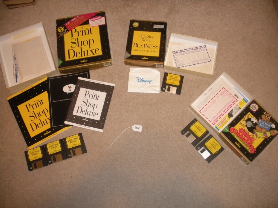 90s WINDOWS THE PRINT SHOP DELUXE BUSINESS COMIC CHARACTERS SOLD AS-IS. - Image 1 of 4