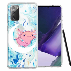 For Samsung Galaxy Note 20 Axolotl Moon Mable Double Layer Phone Case Cover - Picture 1 of 1