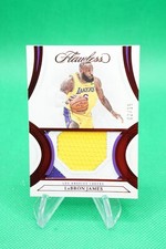 2021-22 Flawless Patches Ruby SP /15 #54 LeBron James GAME WORN / USED R6220J