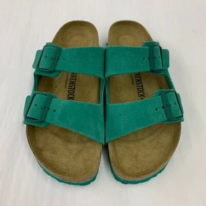 Birkenstock Neu mit Karton Arizona Digital Grün Wildleder Leder normale Größe auswählen - Bild 1 von 5