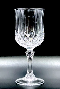Cristal d'Arques LONGCHAMP 24% Bleikristall WEINGLAS STIEL Made in FRANCE 6oz - Bild 1 von 4