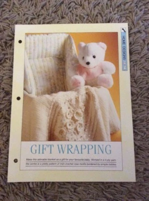 VINTAGE CREATIVE NEEDLES PATTERN - GIFT WRAPPING CROCHET PATTERN IN 4PLY - Image 1 of 3