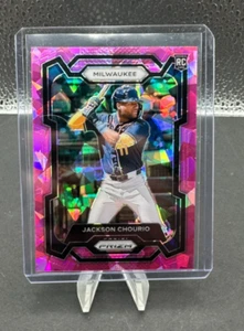 2024 Prizm JACKSON CHOURIO Rookie rosa ghiaccio incrinato Prizm RC #277 - Foto 1 di 2