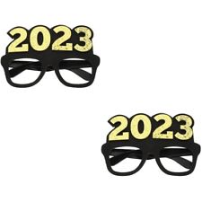  2 Pairs 2023 Glasses Plastic New Year Party Decoration Nativity Eyeglasses