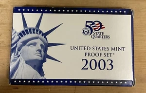 2003 Proof Set Original Mint packaging w/COA (10 coins) - Picture 1 of 6